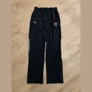 Under Armour Salisbury School Track Pants Men's Medium M Warm Up Ankle Zip Black